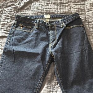 Todd Snyder stretch five-pocket jeans, straight fit, size 34/34